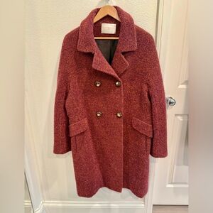 Fleurette Alpaca wool blend peacoat, Lori Piana fabric, amazing condition!